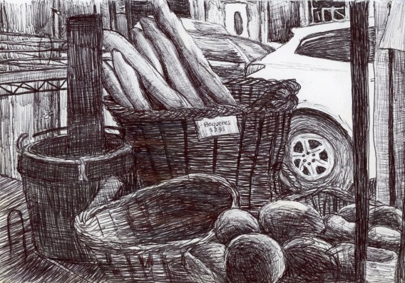 sketch baguettes