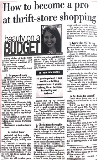 Thrift Store Shopping